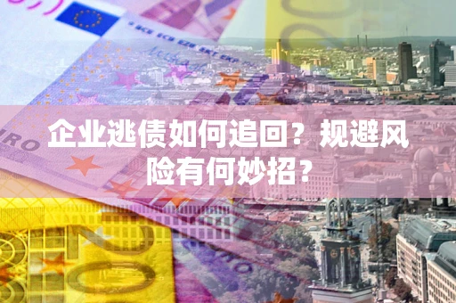 武汉企业逃债如何追回？规避风险有何妙招？