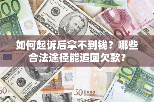 武汉如何起诉后拿不到钱？哪些合法途径能追回欠款？