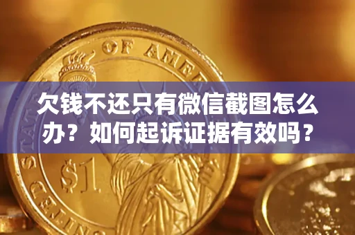 武汉欠钱不还只有微信截图怎么办？如何起诉证据有效吗？