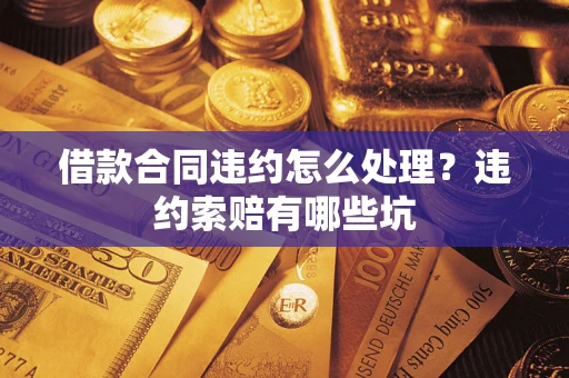 武汉借款合同违约怎么处理？违约索赔有哪些坑