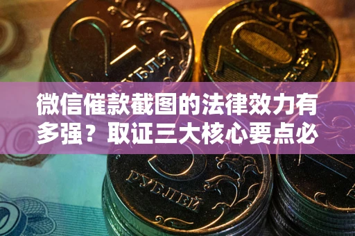 武汉微信催款截图的法律效力有多强？取证三大核心要点必须知道！
