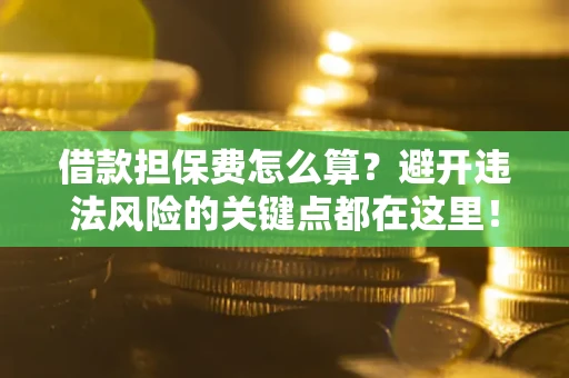武汉借款担保费怎么算？避开违法风险的关键点都在这里！