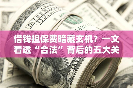 武汉借钱担保费暗藏玄机？一文看透“合法”背后的五大关键陷阱