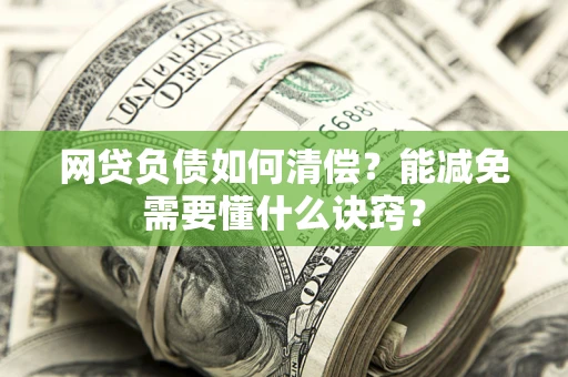 武汉网贷负债如何清偿？能减免需要懂什么诀窍？